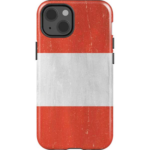 Distressed Austria Flag iPhone 13 Impact Case